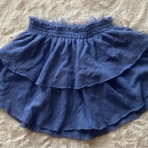 Elegant Blue Layered Skirt